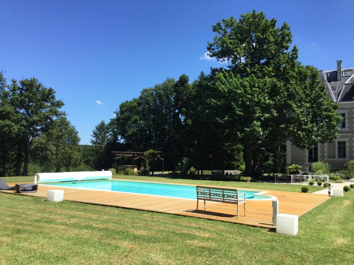 Chateau Des Essards Avec Piscine Et Jacuzzi Langeais Esterno foto